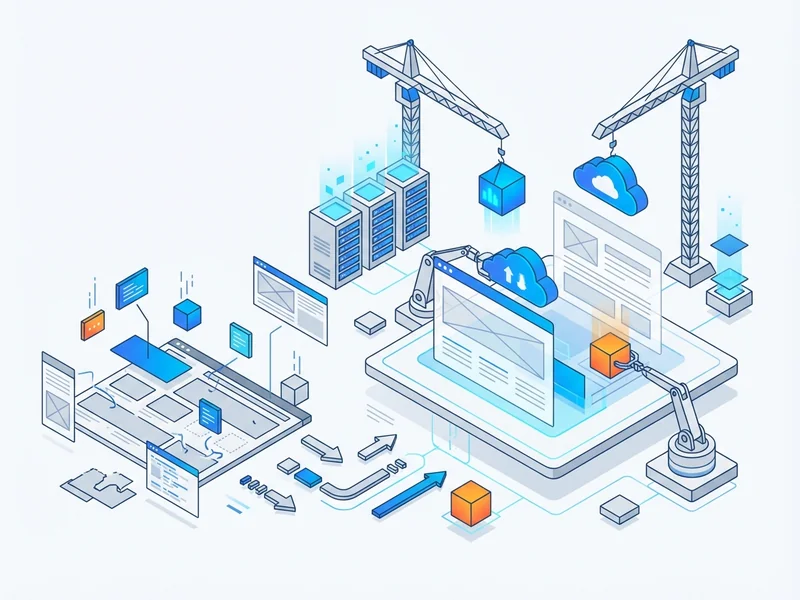 Digital workspace showing the effort of rebuilding a website from scratch during migration