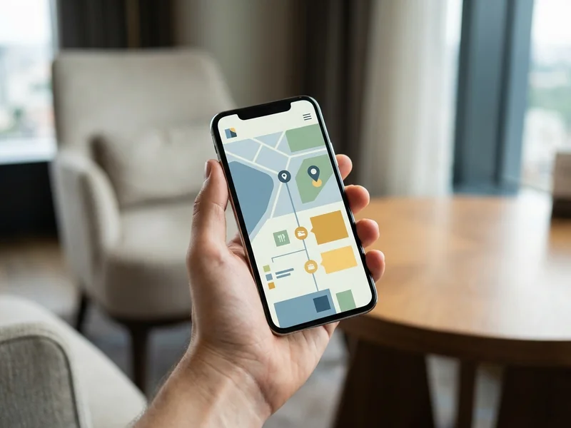 Person viewing winery website on smartphone while planning wine country trip