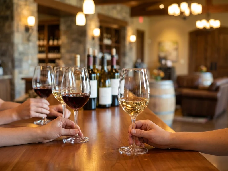 Visitors enjoying wine tasting in Paso Robles wine country