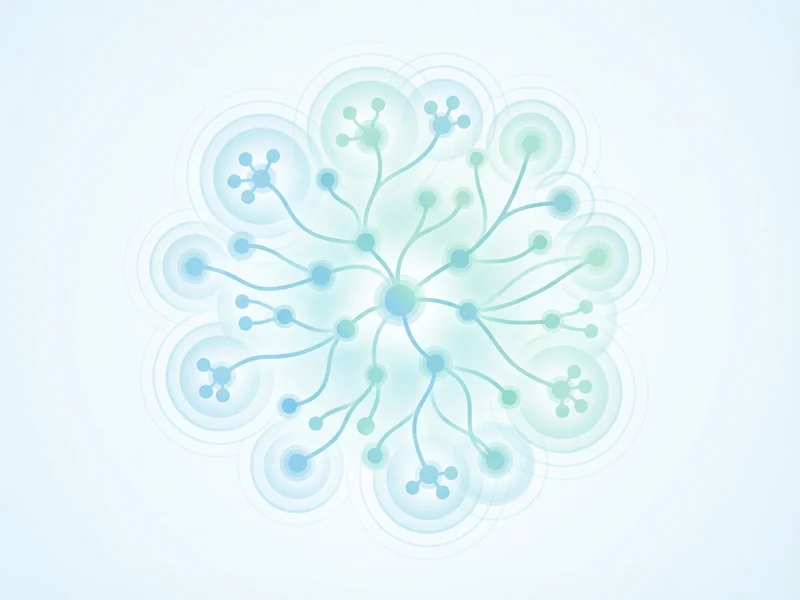 Visual representation of referral network growth as satisfied customers recommend to others