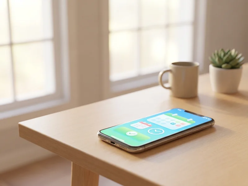 Smartphone displaying modern healthcare appointment booking interface with bright, user-friendly design