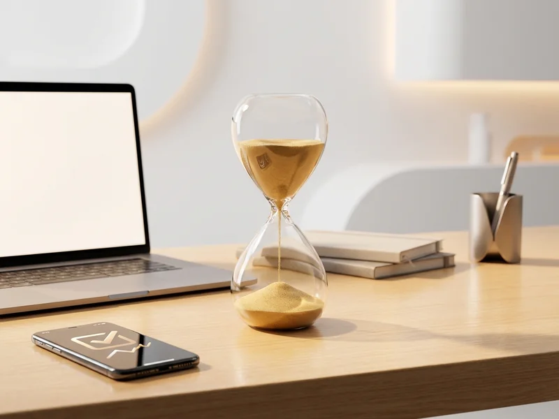 Hourglass with money symbols, representing the value of time saved by done-for-you services