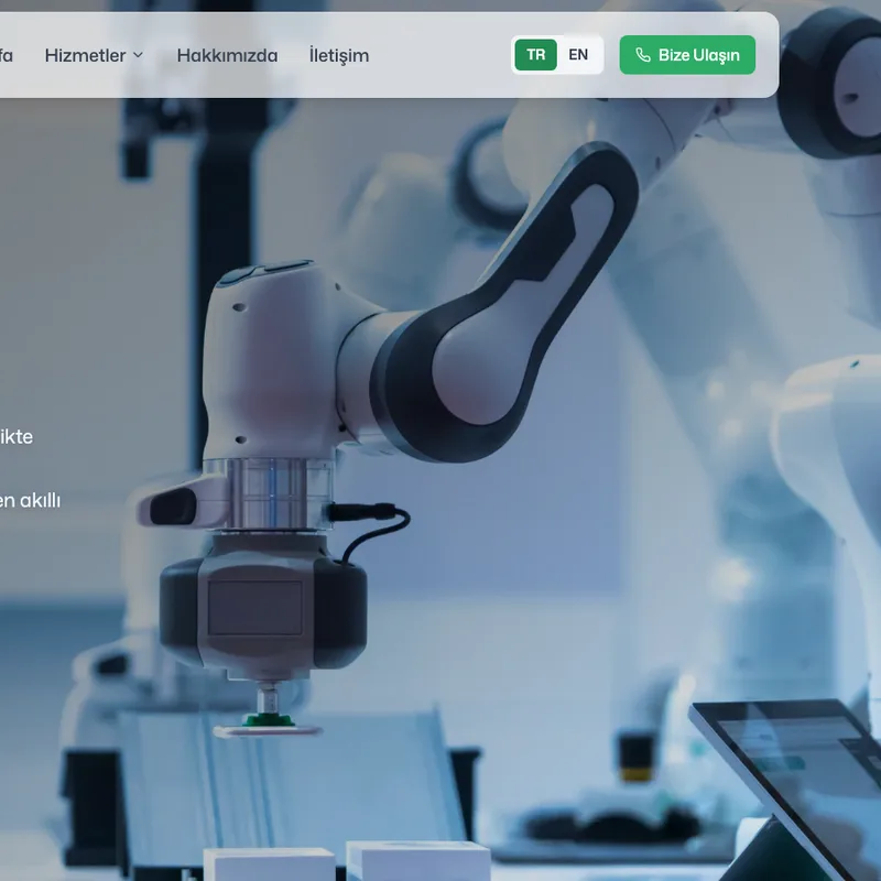 Screenshot of the Ecoway Robotics website