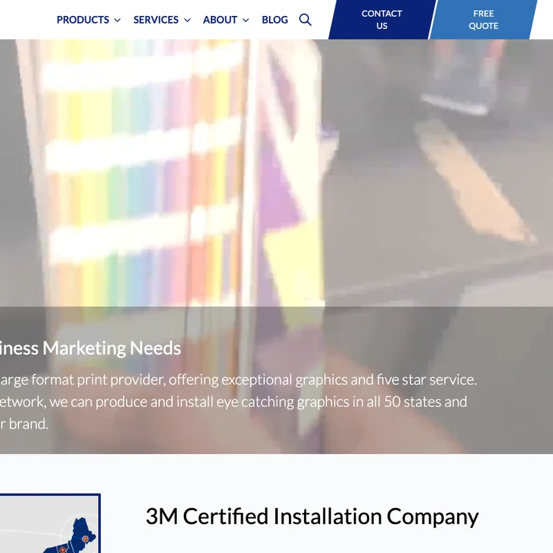 Screenshot of the Genoa Visual Group website