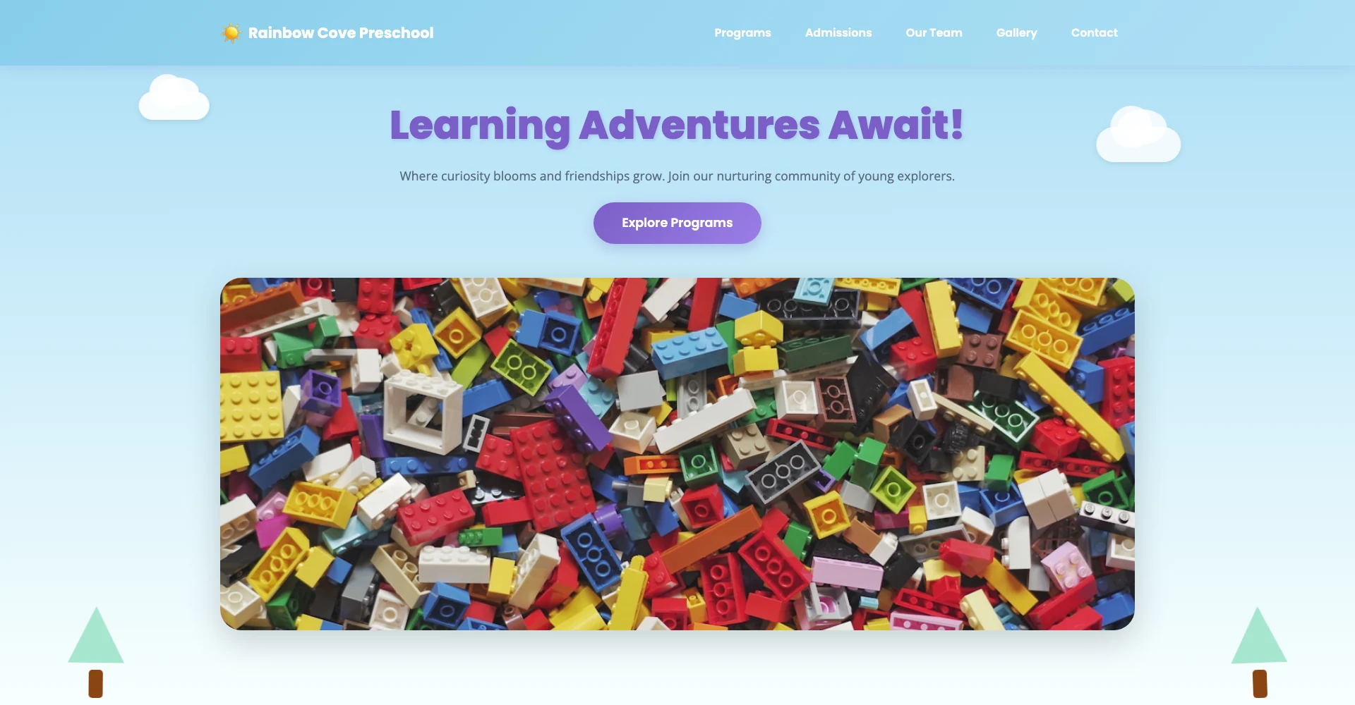 Rainbow Cove Preschool template